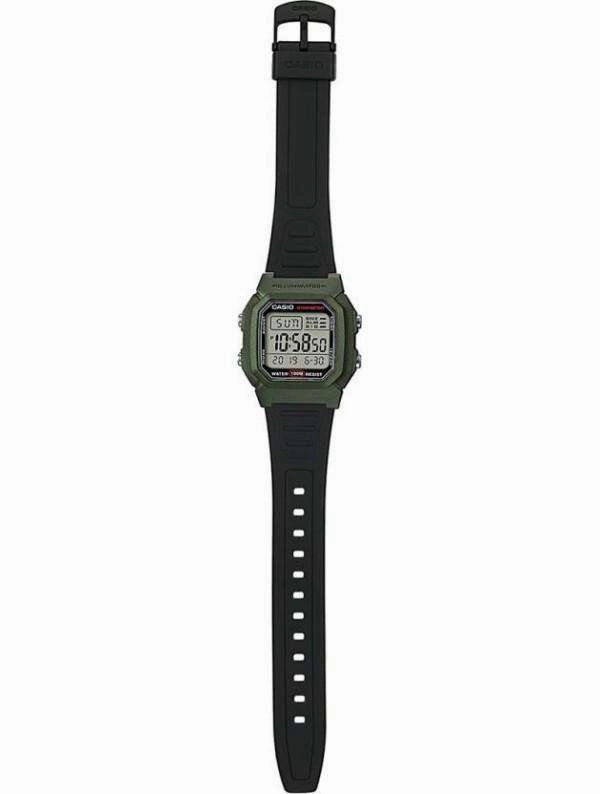Casio W-800HM-3AVDF Black Resin Watch for Men and Women