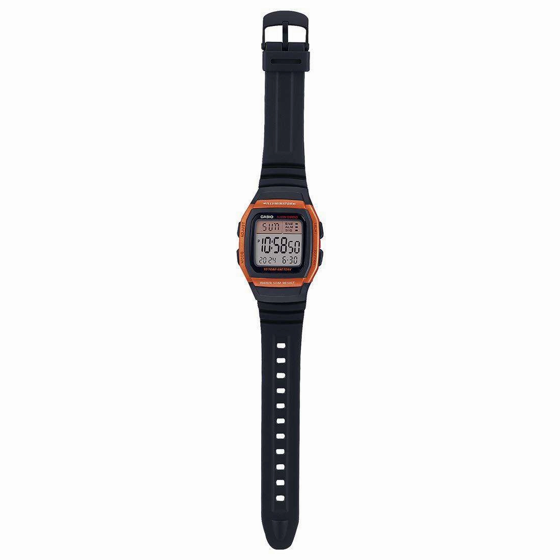 Casio W-96H-4A2VDF Black Resin Watch for Men and Women