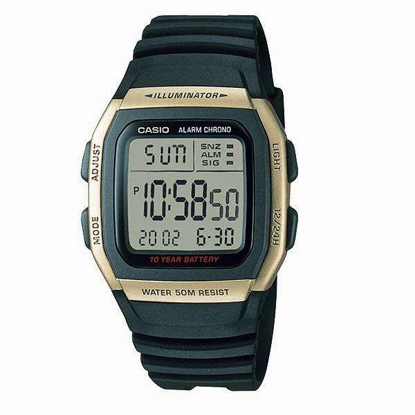 Casio W-96H-9AVDF Black Resin Watch for Men and Women