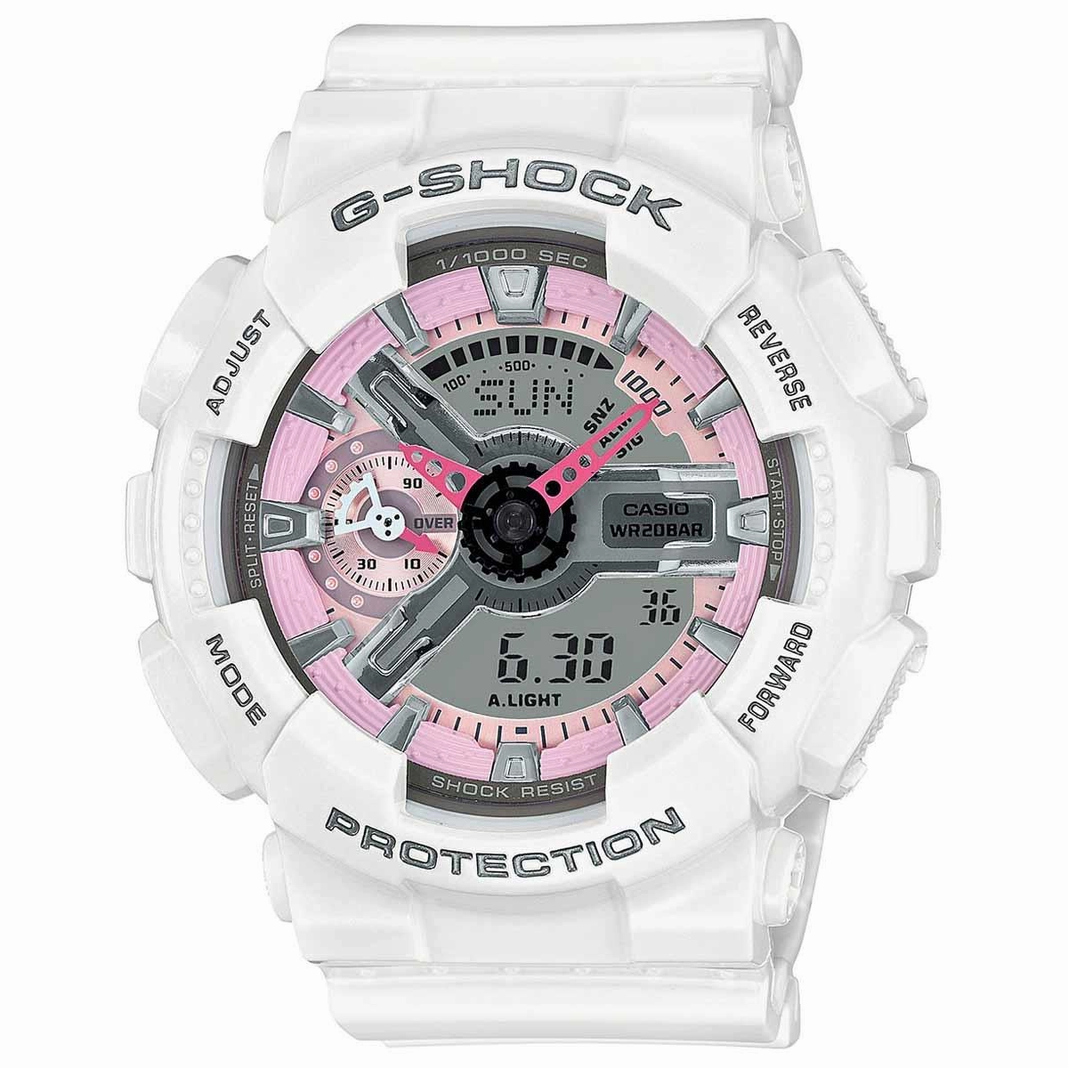 Casio Women's Alarm Watch - G-Shock S Series Dive Ana-Digi Grey Dial | GMAS110MP-7A