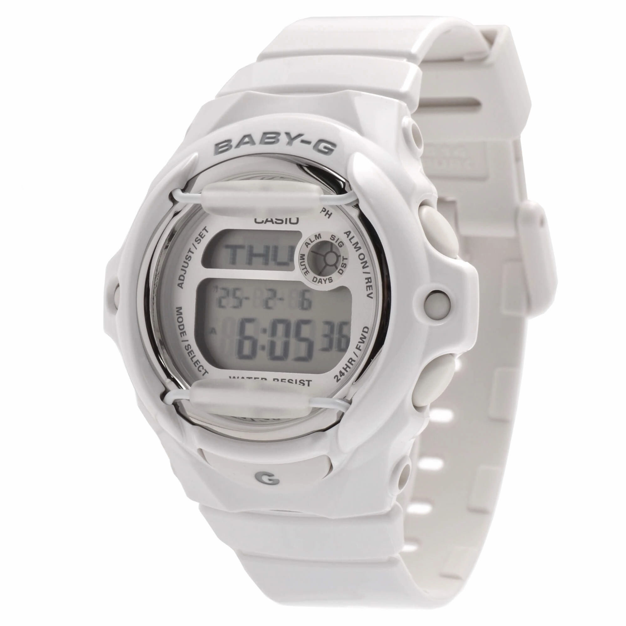Casio Women's Digital Alarm Watch - Baby-G Dive Grey Dial Resin Strap | BG169R-7A