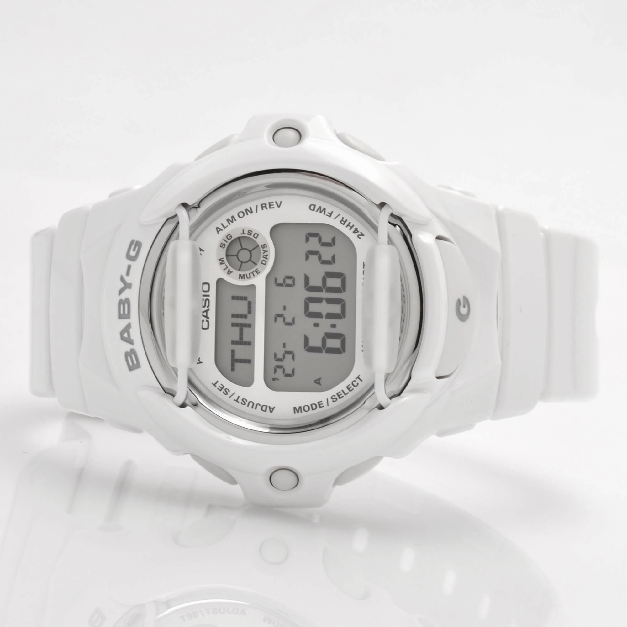 Casio Women's Digital Alarm Watch - Baby-G Dive Grey Dial Resin Strap | BG169R-7A