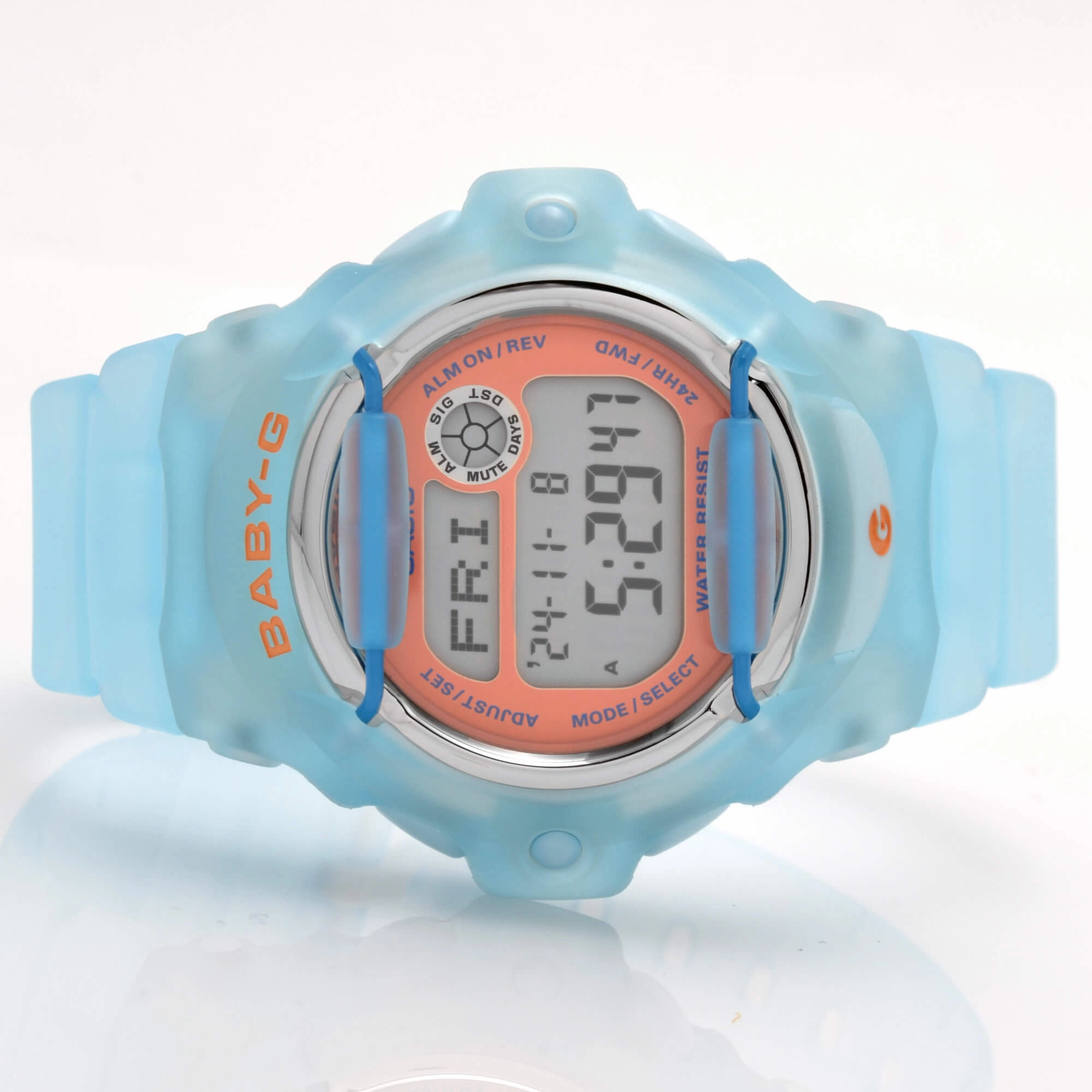 Casio Women's Digital Watch - Baby-G Digital Dial Light Blue Strap Dive | BG169R-2C