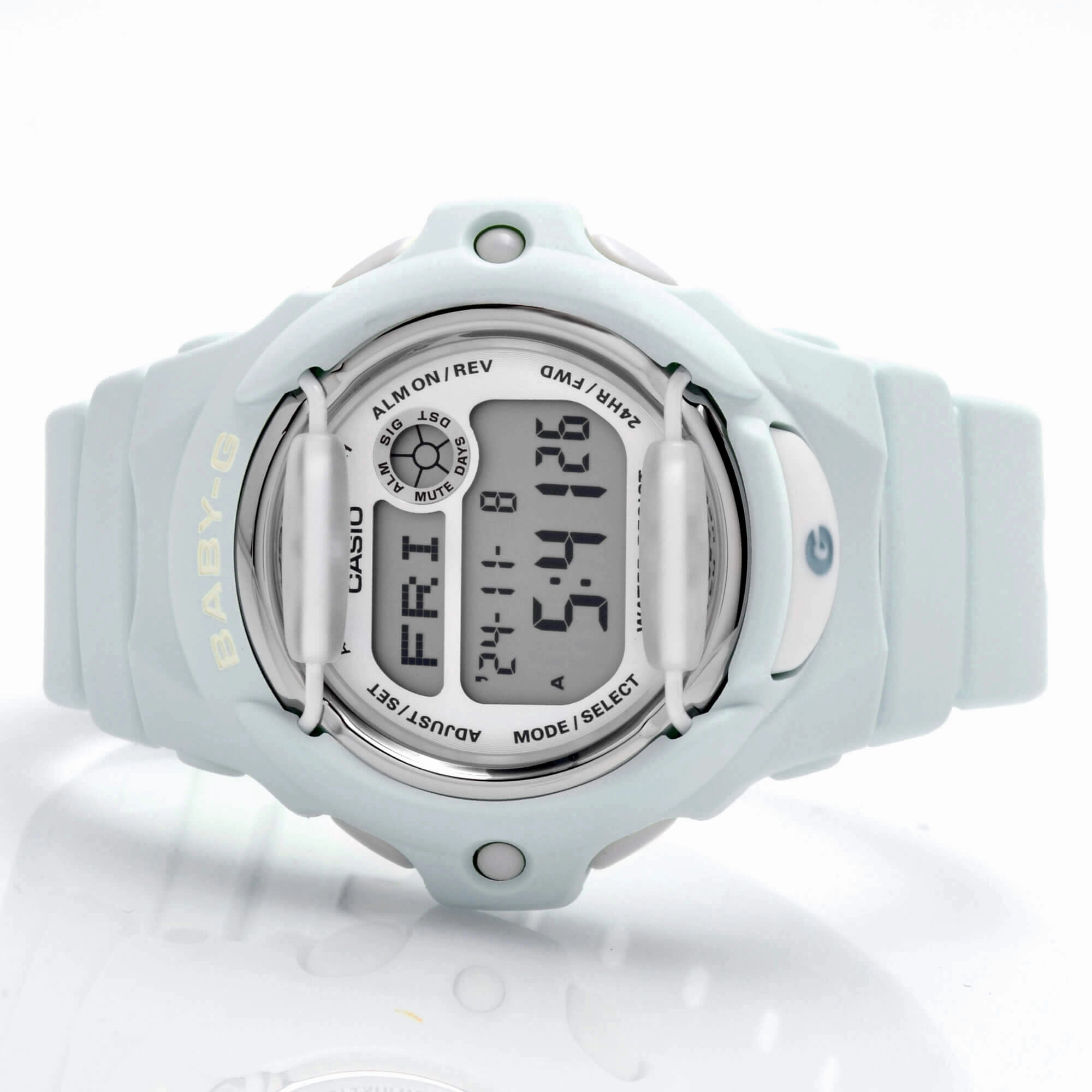 Casio Women's Digital Watch - Baby-G Digital Dial Light Green Strap Dive | BG169R-3
