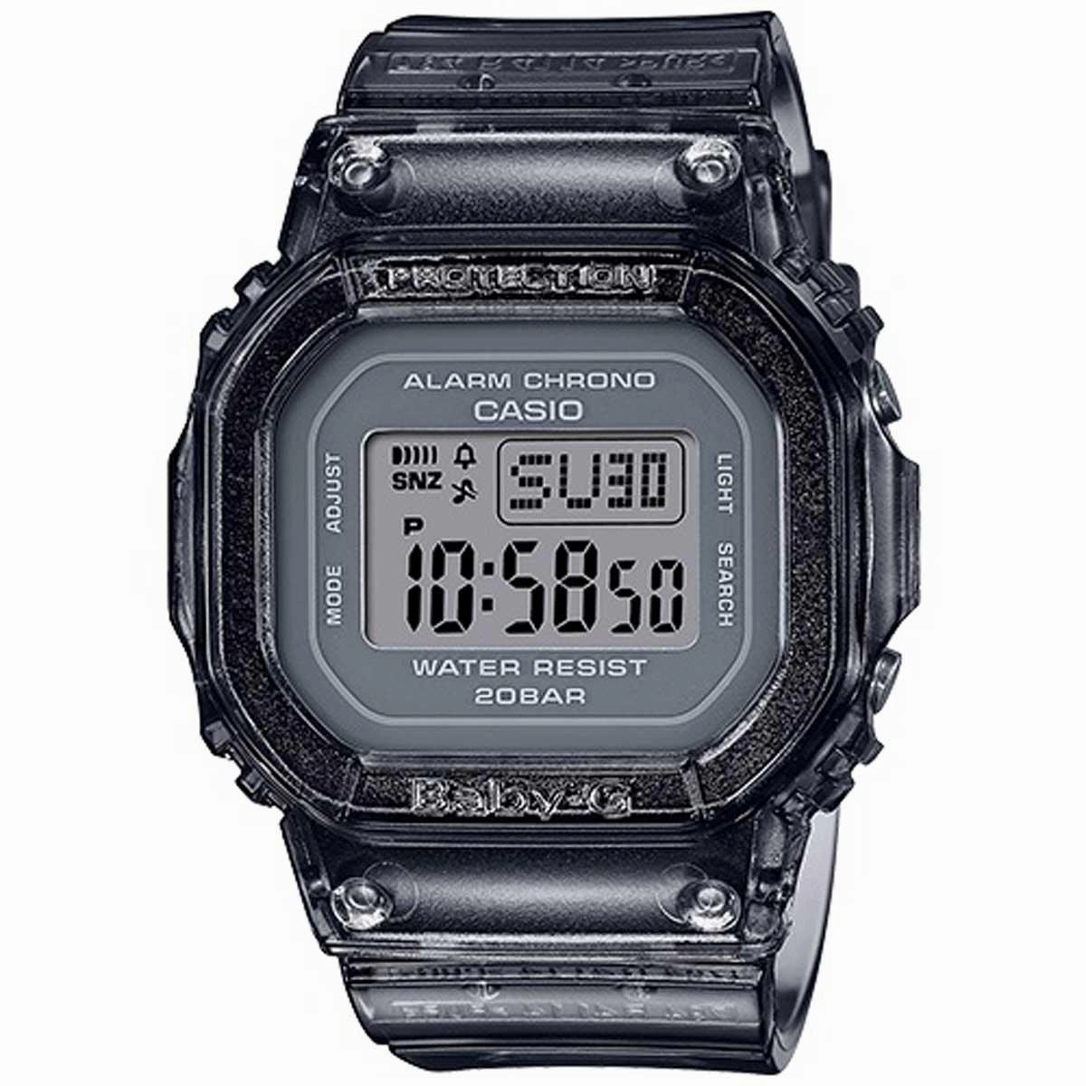Casio Women's Quartz Watch - Baby-G Black Semi-Transparent Resin Strap | BGD560S-8