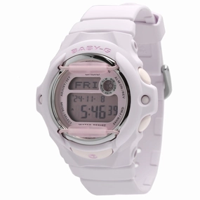 Casio Women's Watch - Baby-G Digital Dial Light Pink Resin Strap | BG169M-4
