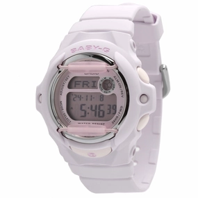 Casio Women's Watch - Baby-G Digital Dial Light Pink Resin Strap | BG169M-4