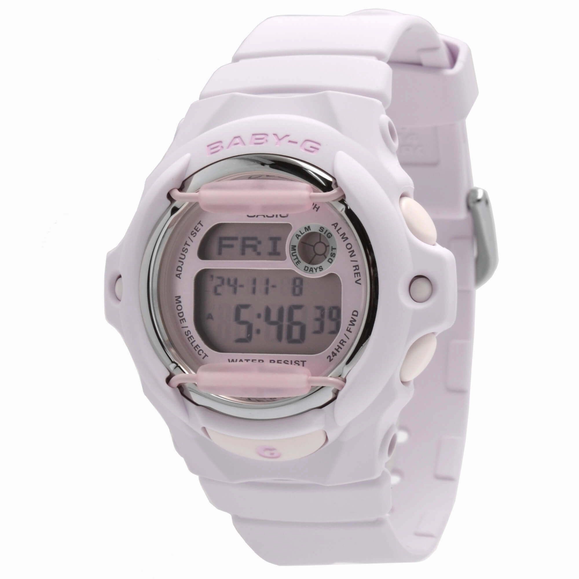 Casio Women's Watch - Baby-G Digital Dial Light Pink Resin Strap | BG169M-4