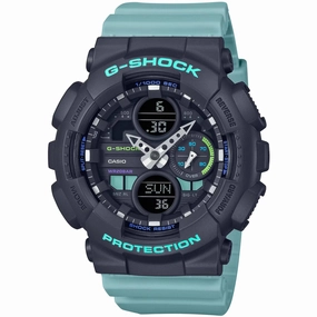 Casio Women's Watch - G-Shock Analog-Digital Dial Sky Blue Resin Strap | GMAS140-2A