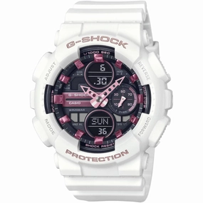 Casio Women's Watch - G-Shock Black and Purple Analog-Digital Dial | GMAS140M-7A