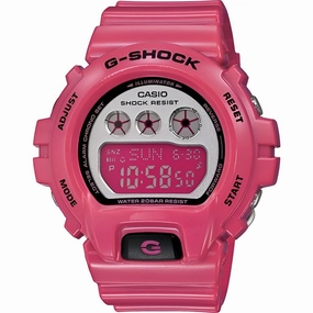 Casio Women's Watch - G-Shock Chronograph Pink Resin Strap Digital | GMDS6900CC-4