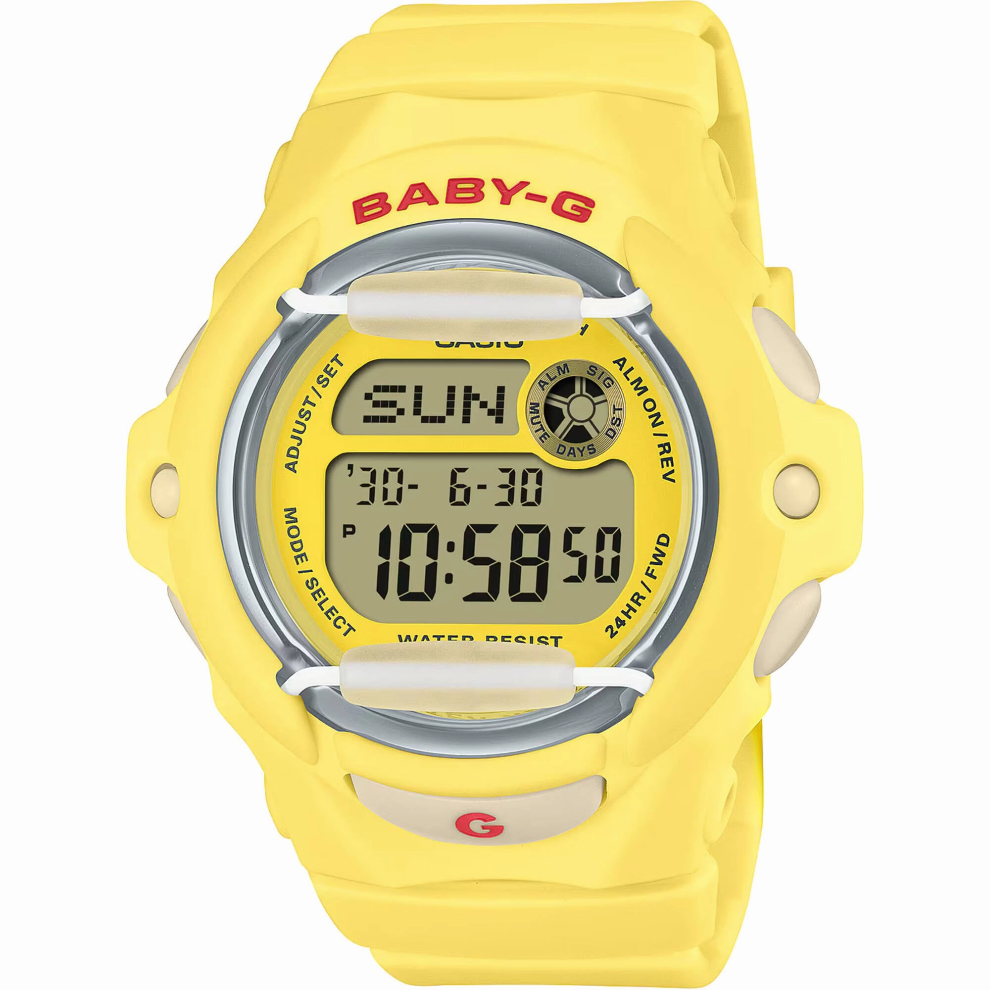 Casio Women's Watch Baby-G World Time Yellow and Grey Dial Strap BG-169CH-9CR