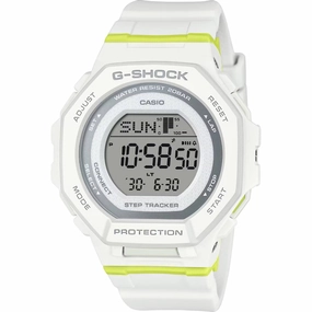 Casio Women's Watch G-Shock White Resin Strap Grey Digital Dial GMD-B300SC-7CR