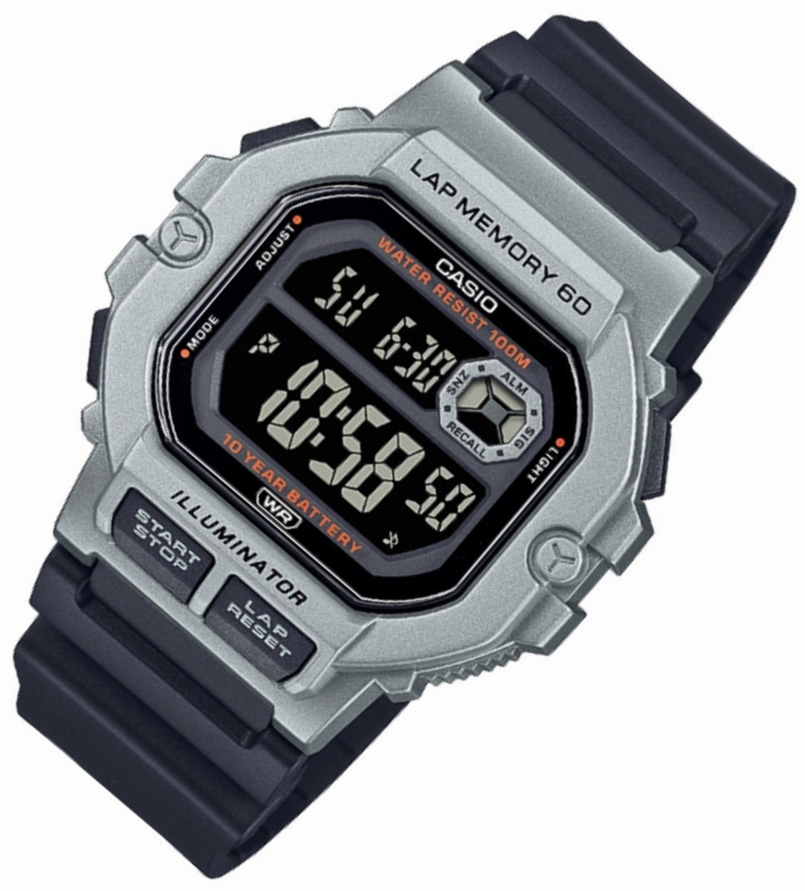 Casio WS-1400H-1B Black Resin Strap Watch for Men