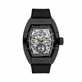 Cerruti 1881 Ovaro Men's Black Silicon Strap Watch