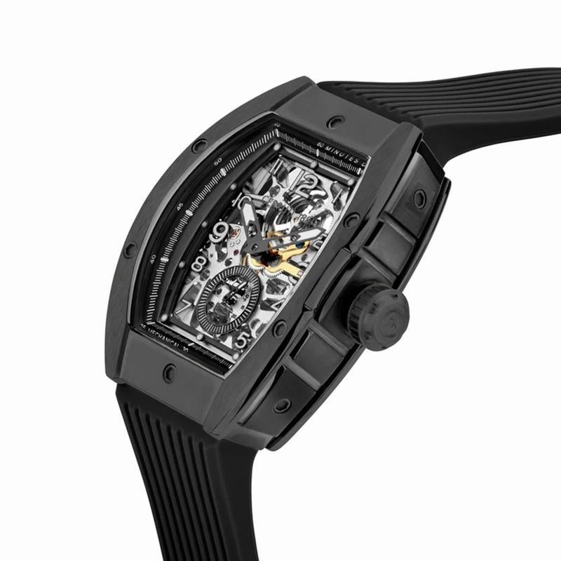 Cerruti 1881 Ovaro Men's Black Silicon Strap Watch