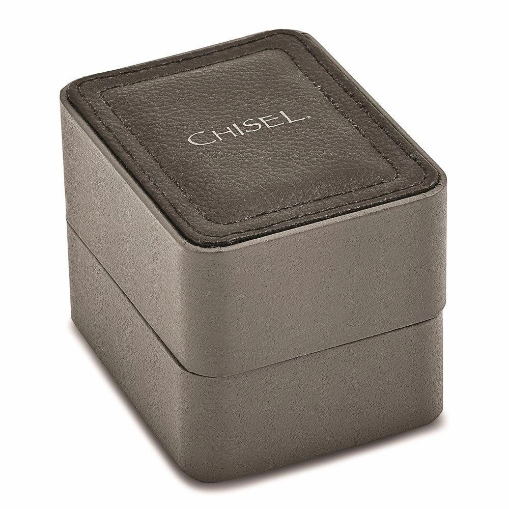 Chisel Matte Black IP-plated Black Dial Watch