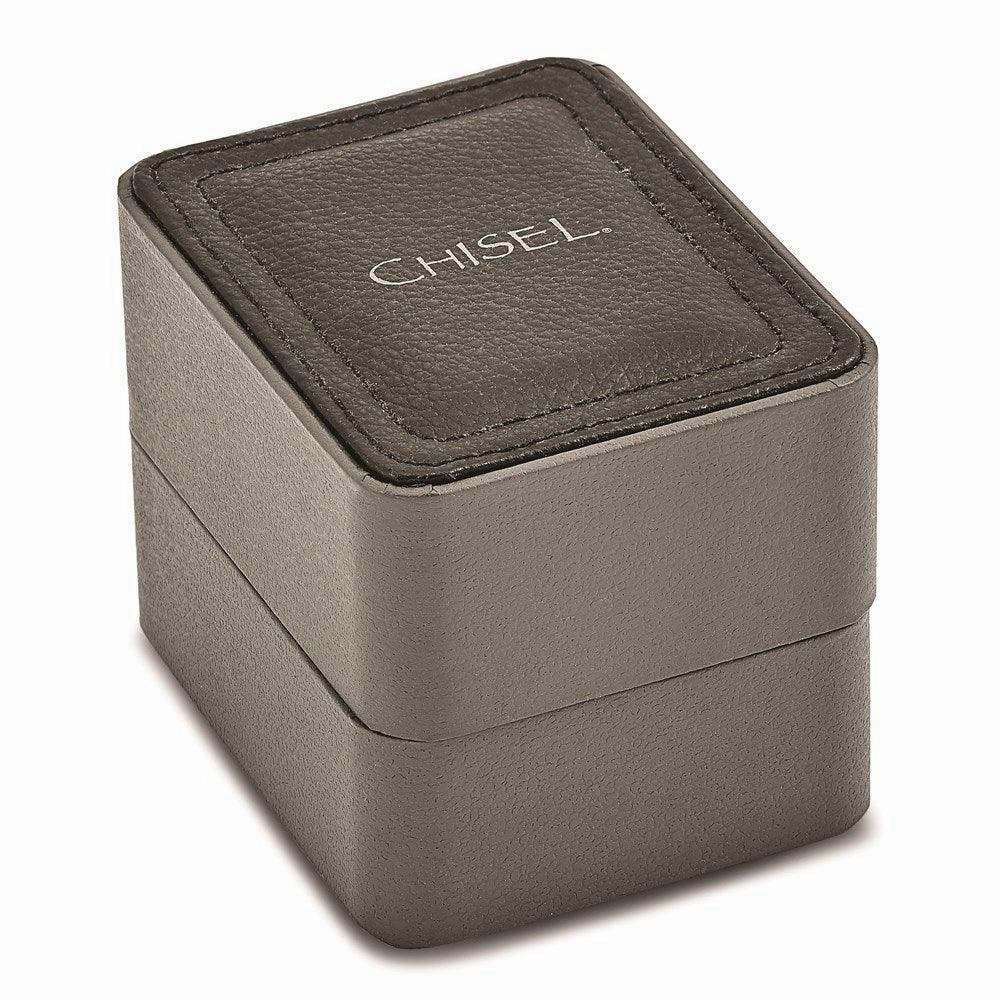 Chisel Matte Black IP-plated Red Dial Watch