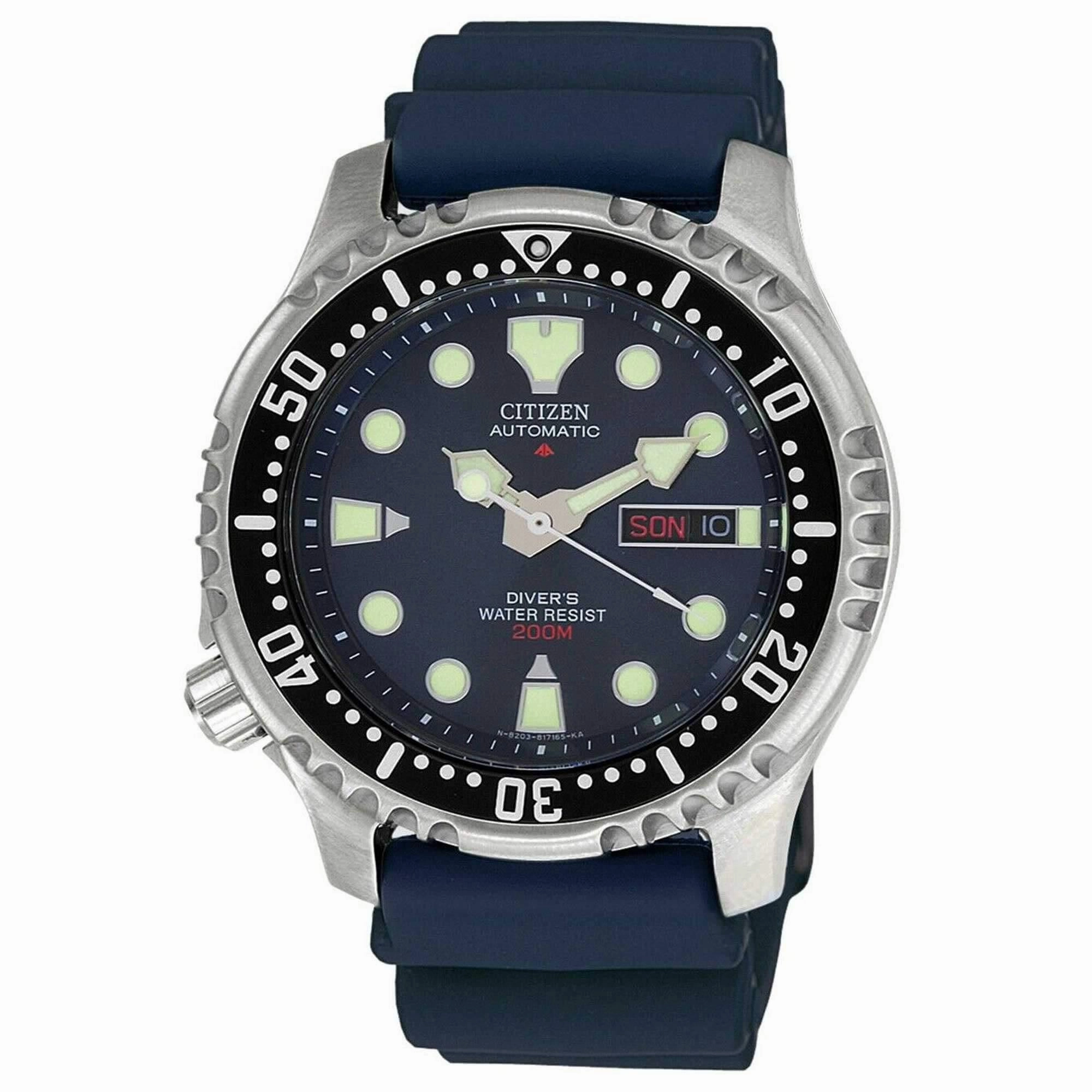 Citizen Men's Left Handed Watch - Promaster Blue Dial Rubber Strap | NY0040-17L