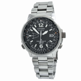 Citizen Men's Watch - Eco Drive Radio Controlled Black Dial Bracelet | CB0230-81E