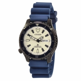 Citizen Men's Watch - Promaster Automatic Date Display White Dial Strap | NY0137-09A