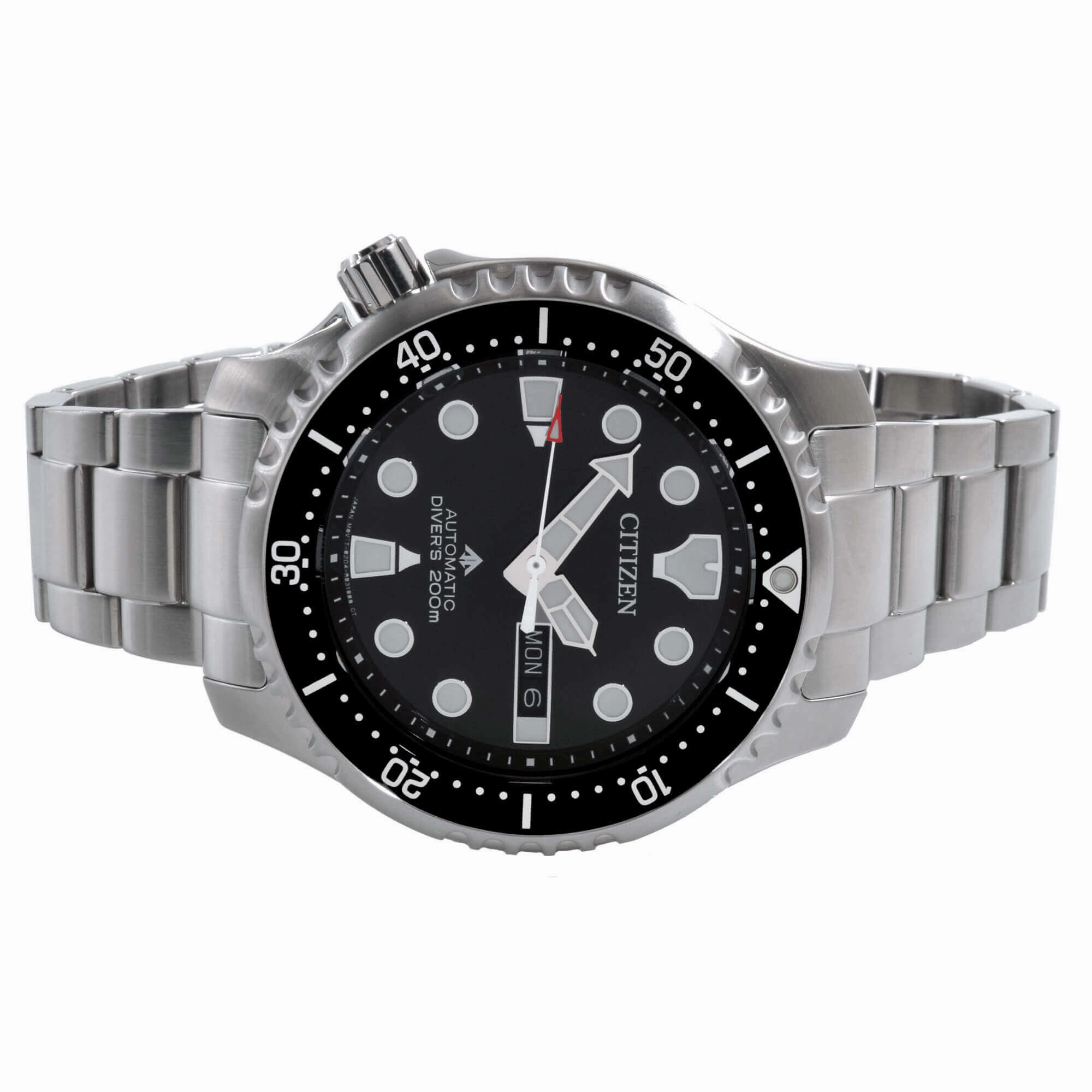Citizen Men's Watch - Promaster Black Dial Bracelet Day and Date Display | NY0140-80E