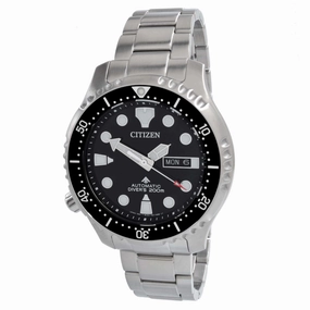 Citizen Men's Watch - Promaster Black Dial Bracelet Day and Date Display | NY0140-80E