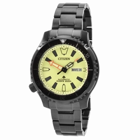 Citizen Men's Watch - Promaster Date Display Yellow Dial Steel Bracelet | NY0155-58X