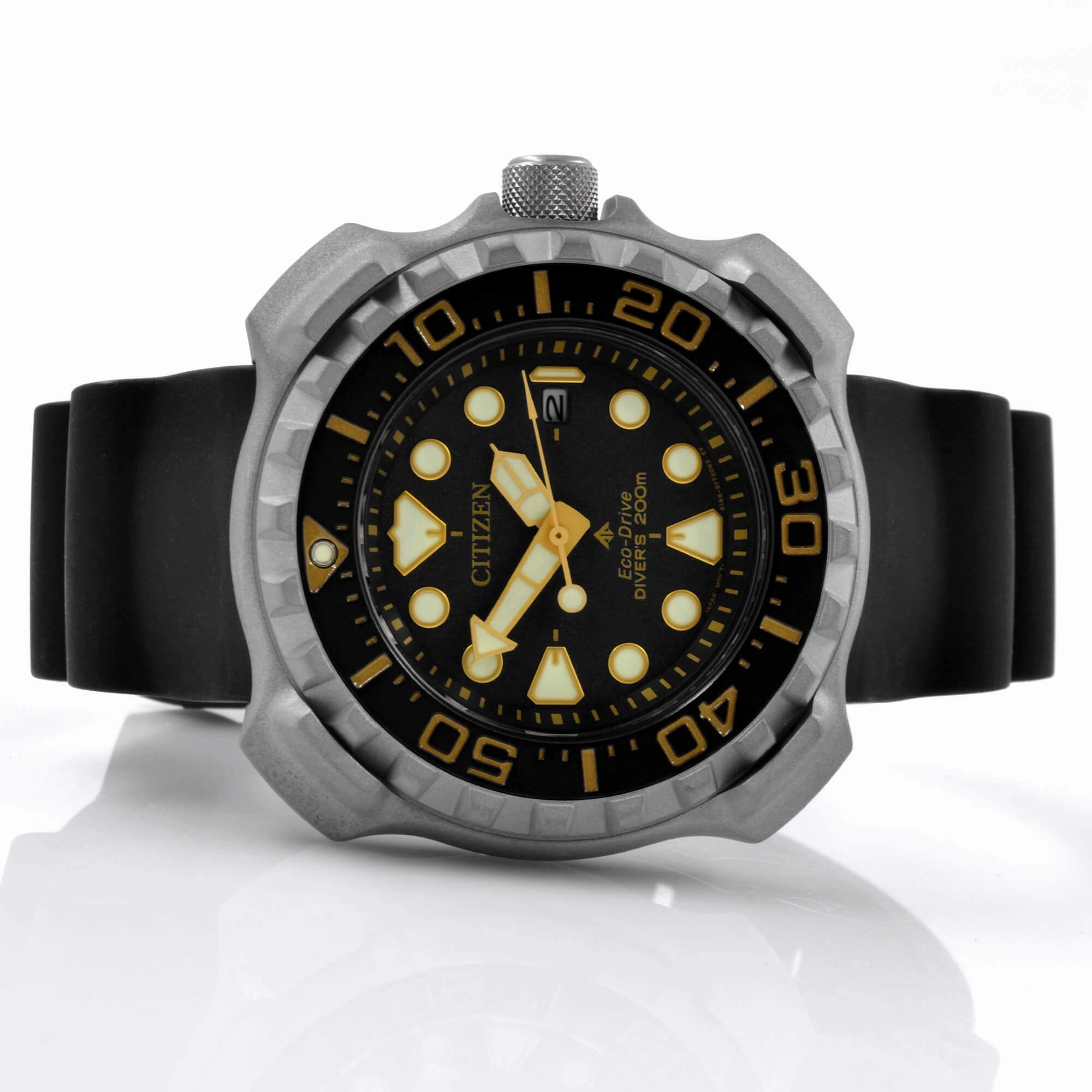 Citizen Men's Watch - Promaster Eco-Drive Black Dial Polyurethane Strap | BN0220-16E