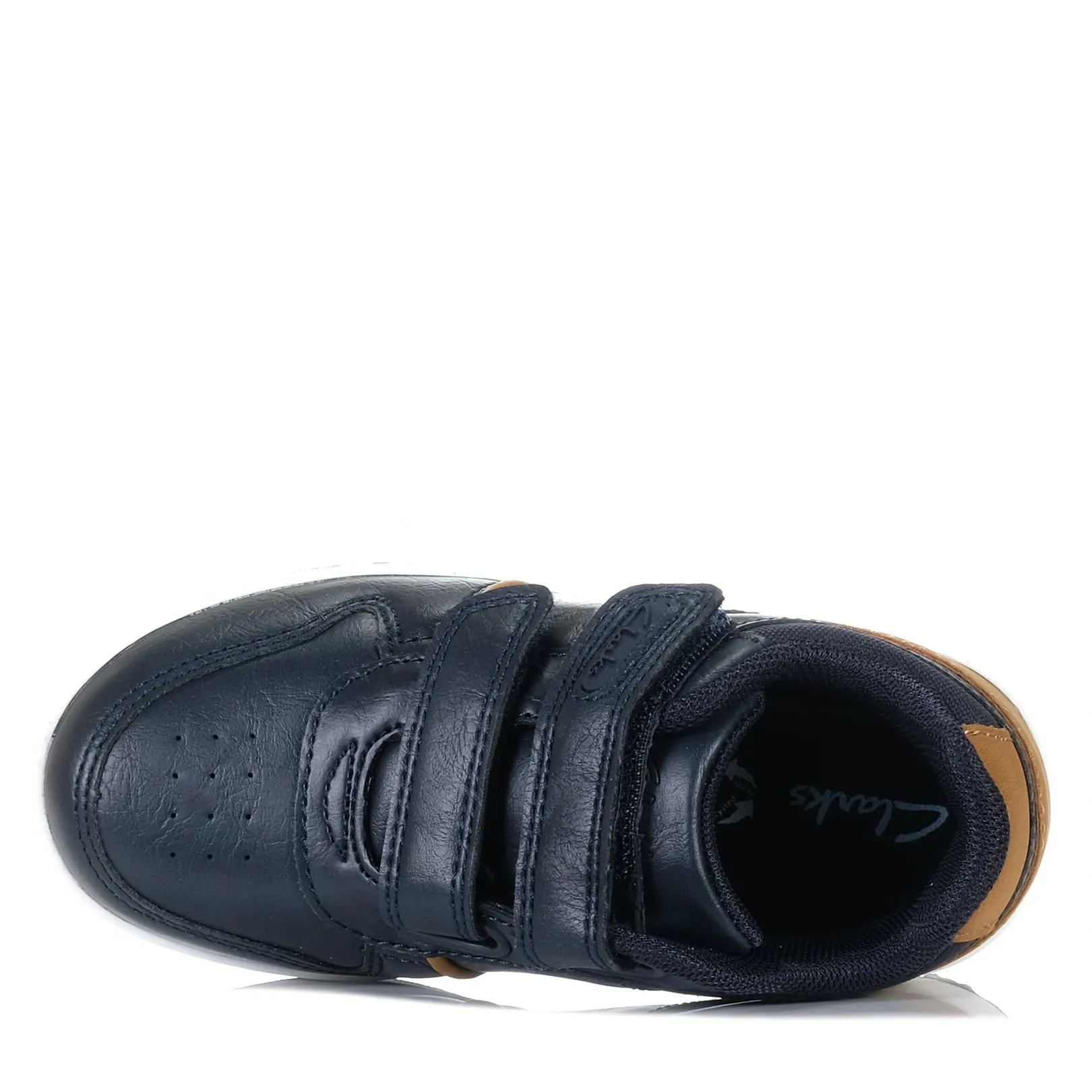 Clarks Dune Junior Navy Shoes_Clarks