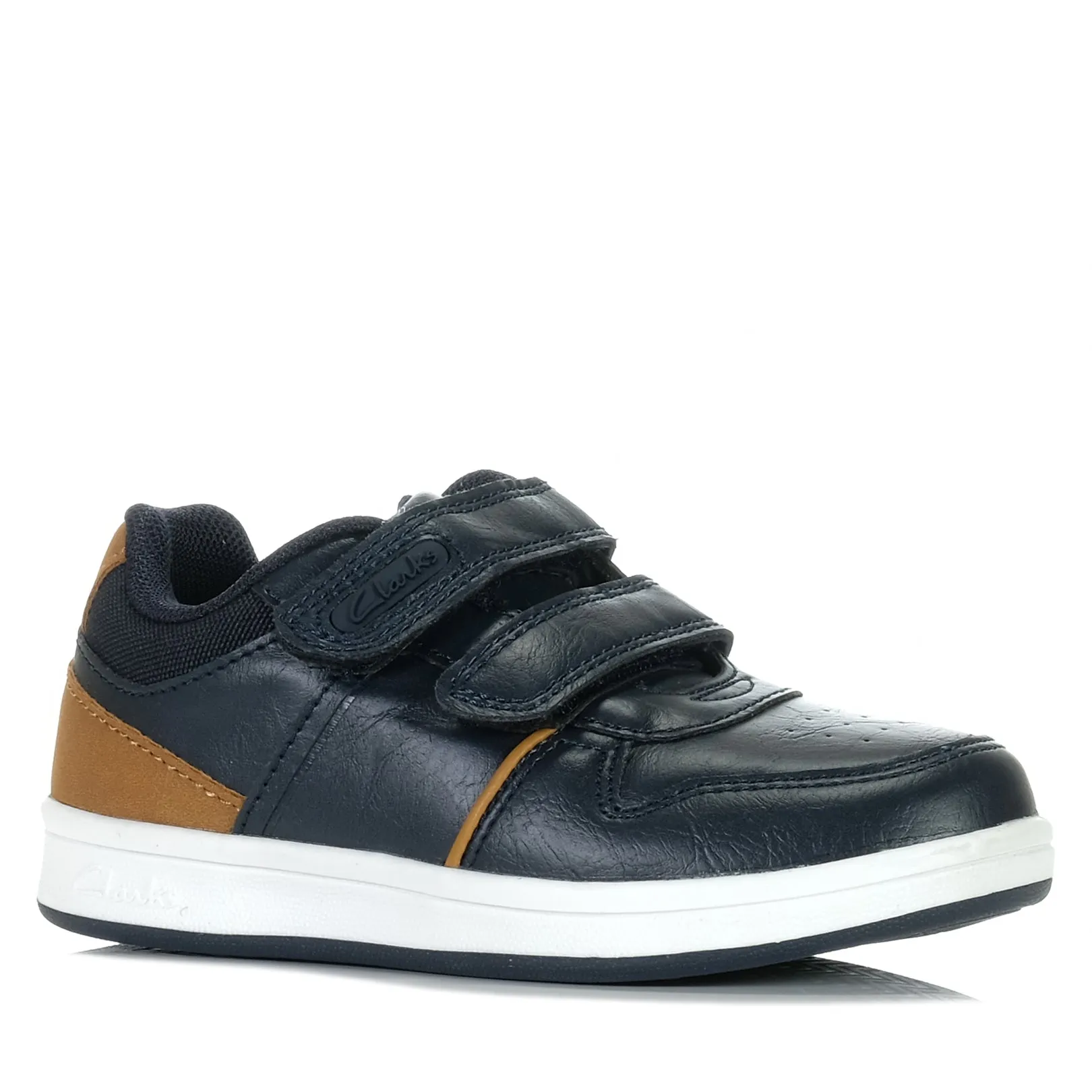 Clarks Dune Junior Navy Shoes_Clarks