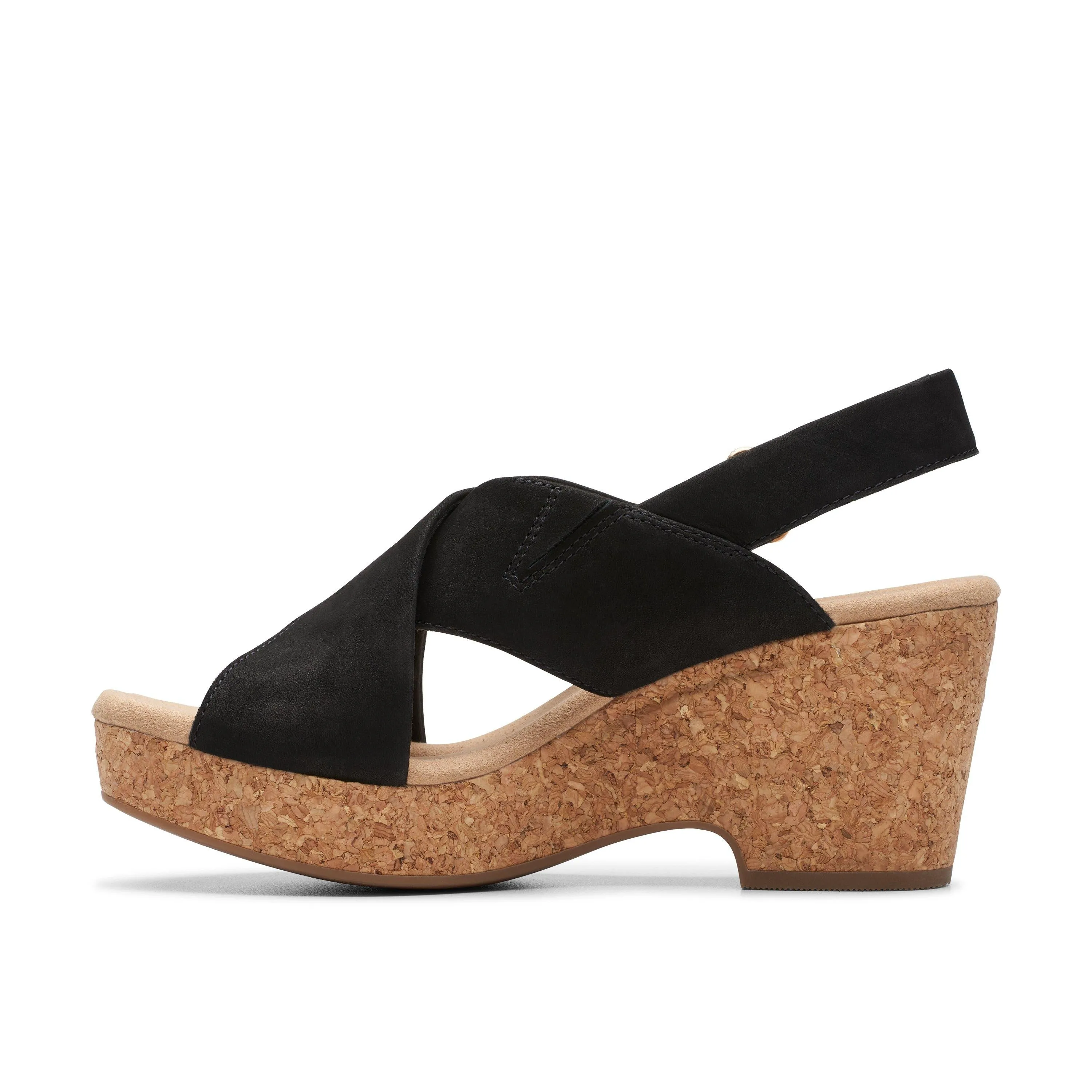 Clarks Giselle Dove in Black Nubuck