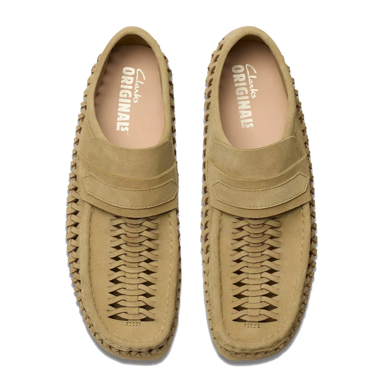 Clarks Originals WB Loafer Weave Maple Suede Clarks Originals Shoes