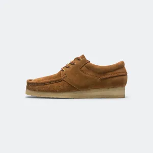 Clarks Shoes Wallabee Boat - Cola Suede