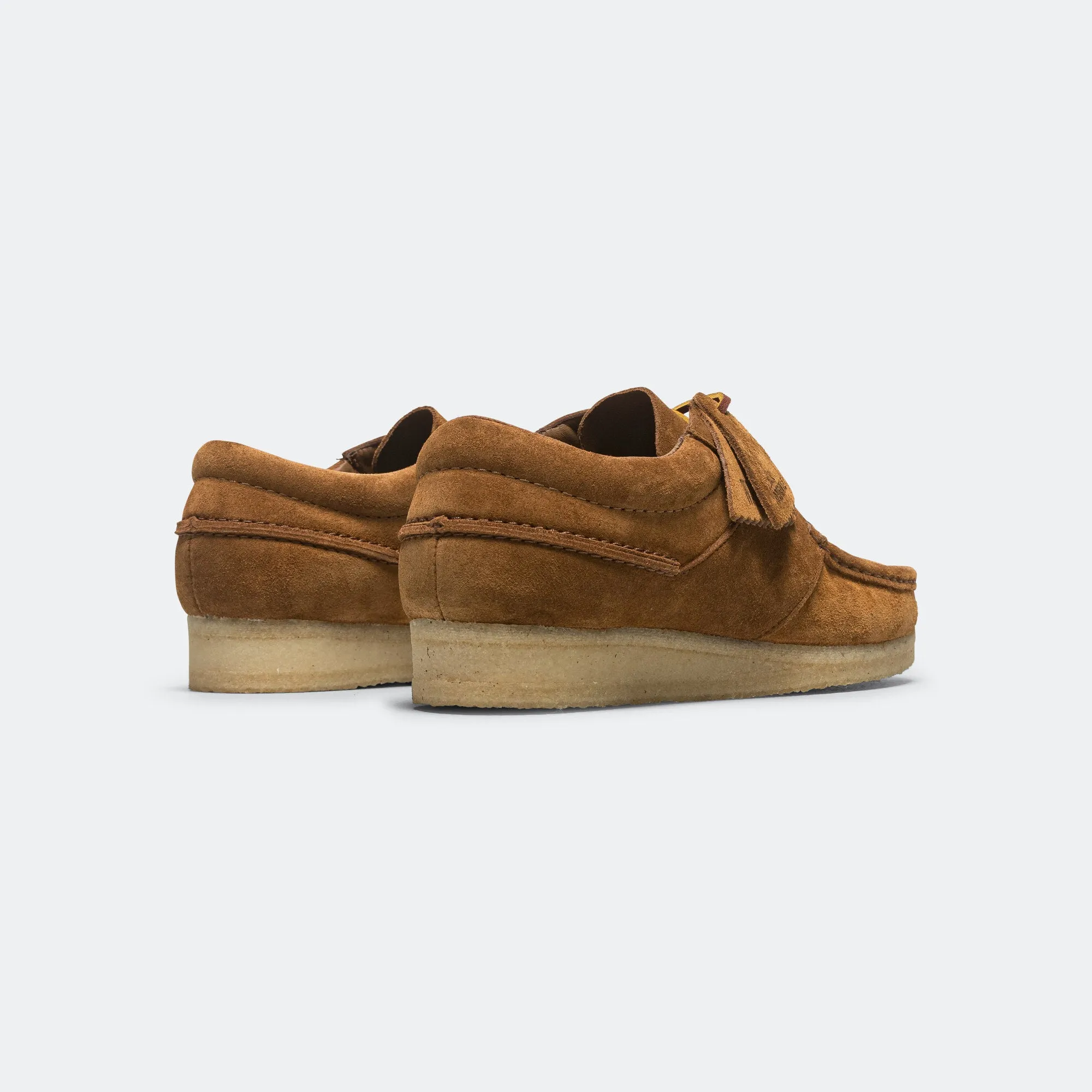 Clarks Shoes Wallabee Boat - Cola Suede