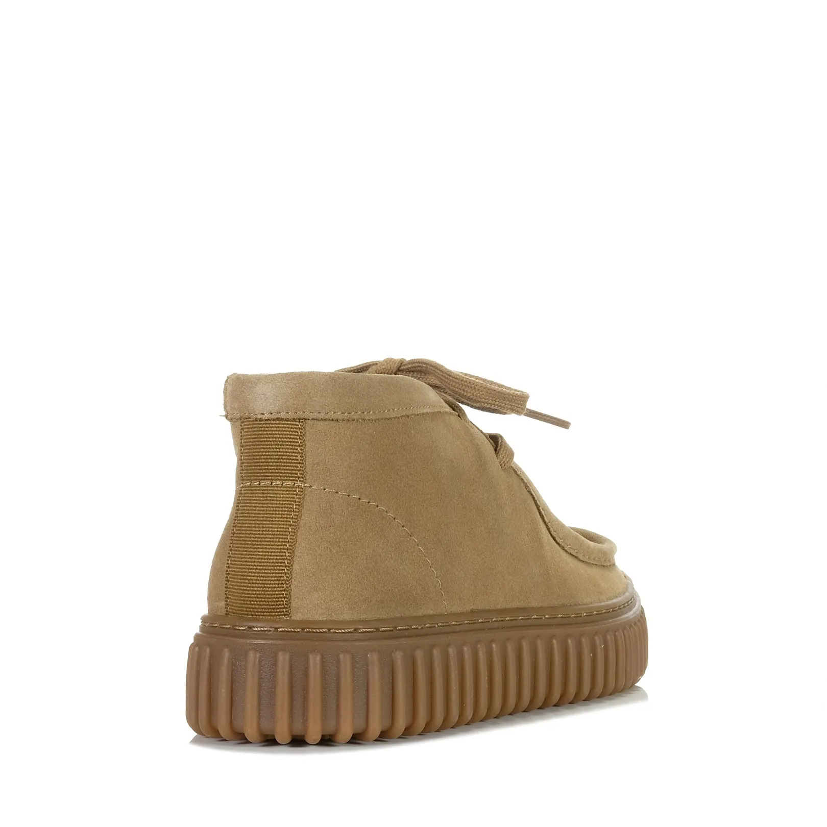 Clarks Torhill Hi Dark Sand Suede Shoes_Clarks