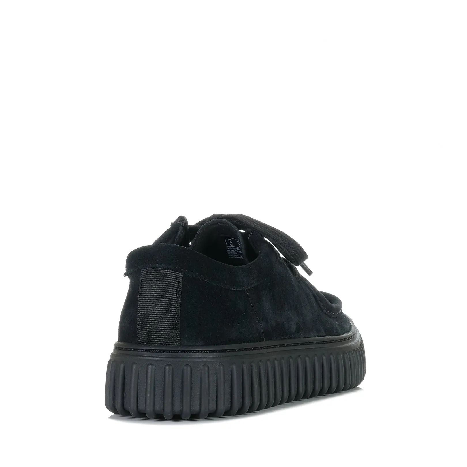 Clarks Torhill Lo Black Suede Shoes_Clarks