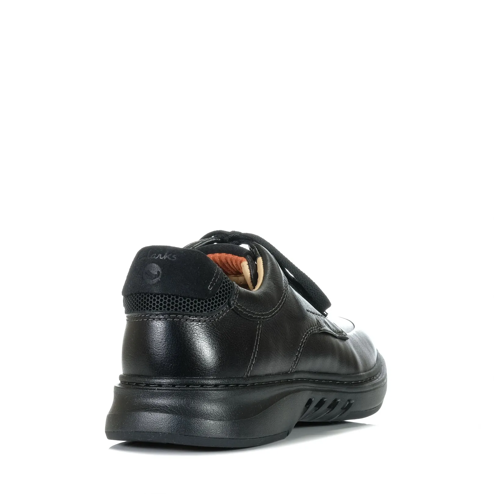 Clarks Un Briley Lace Black Leather Shoes_Clarks