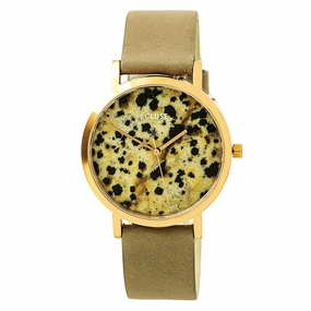 Cluse CL40106 Women's La Roche Petite Dalmatian Marble Dial Grey Leather Strap Watch