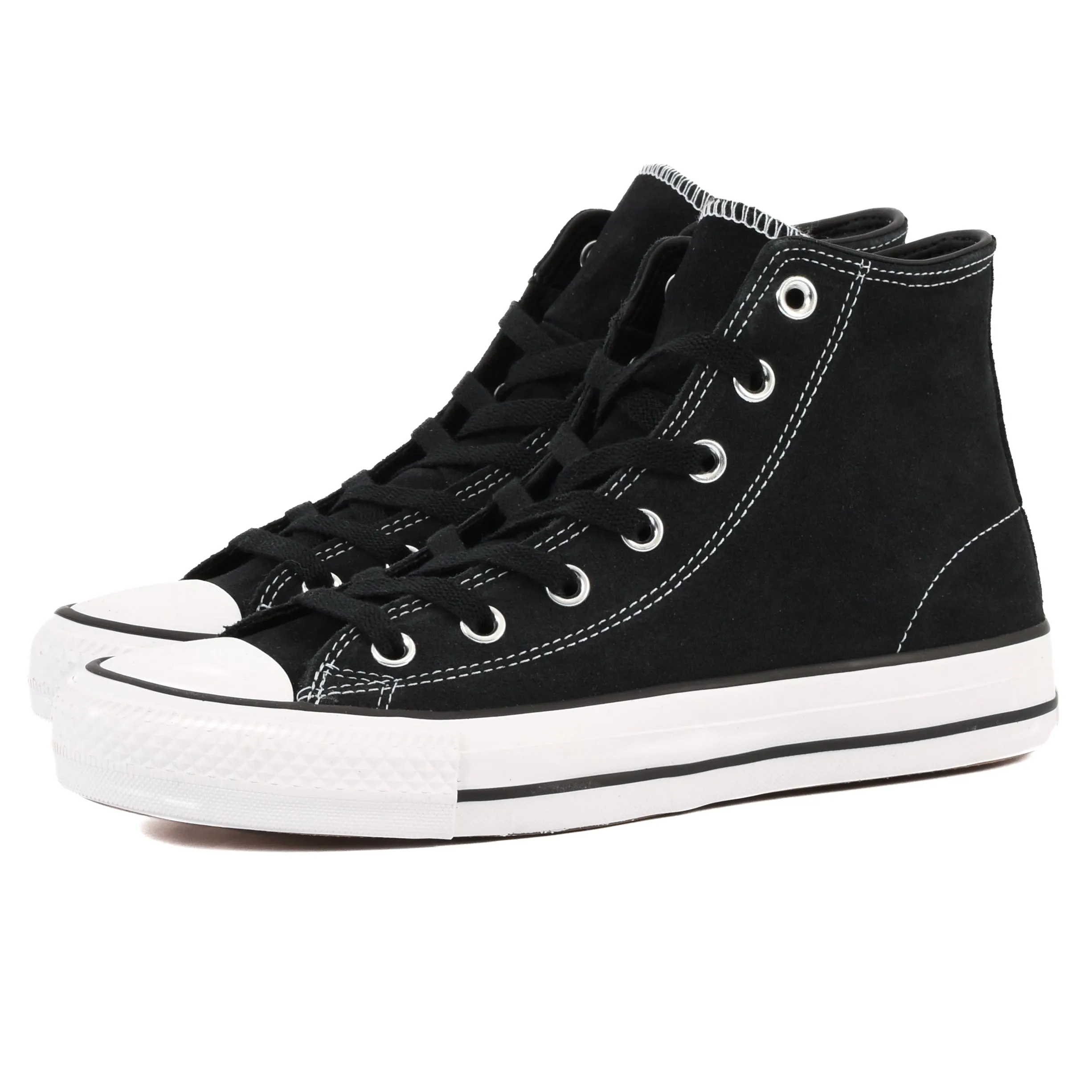 CONS - Chuck Taylor All Star Pro Hi (Black/Black/White) Converse Shoes