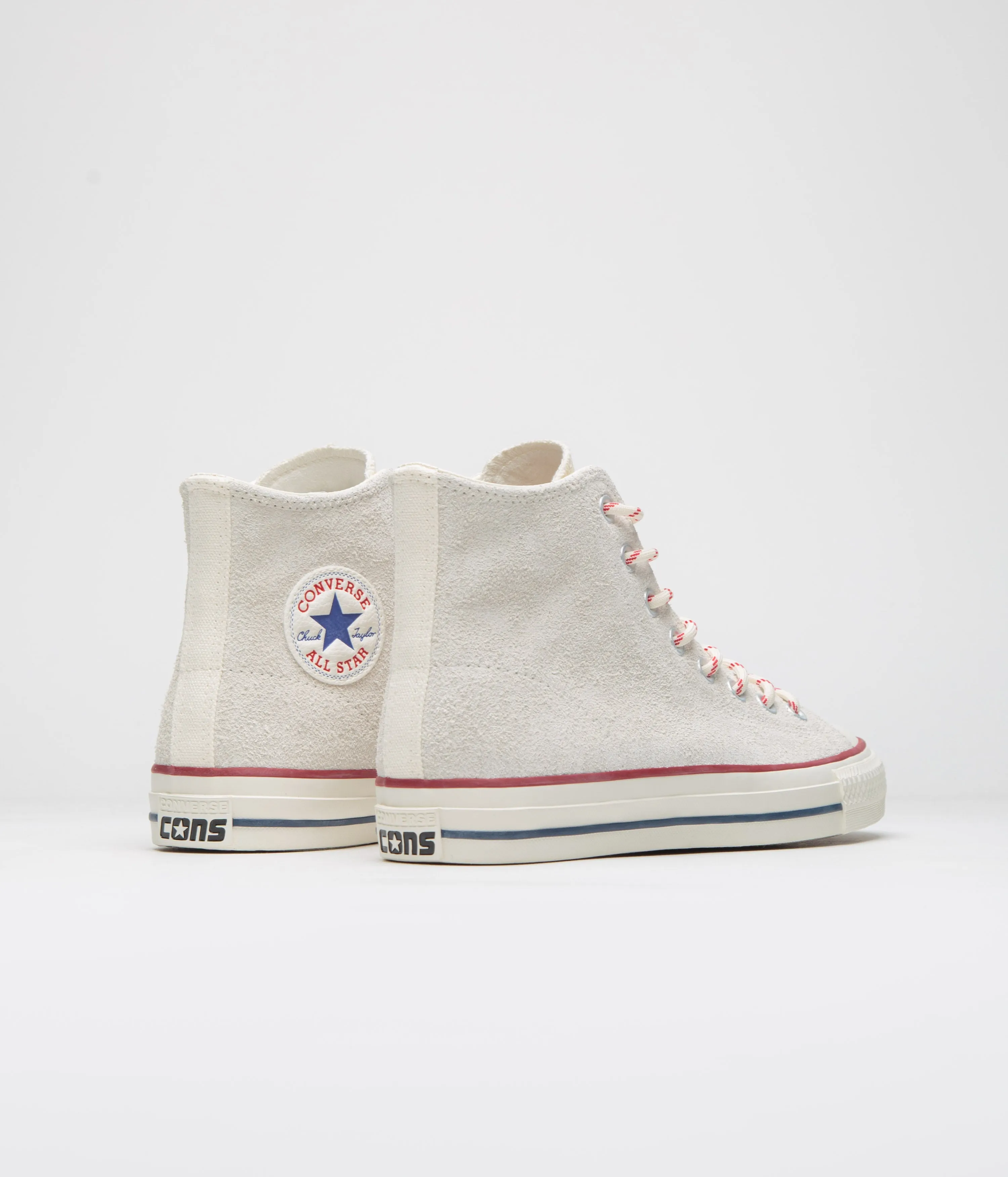 Converse Cons CTAS Pro Hi Outdoor Shoes - Egret / Red / Blue Converse Shoes