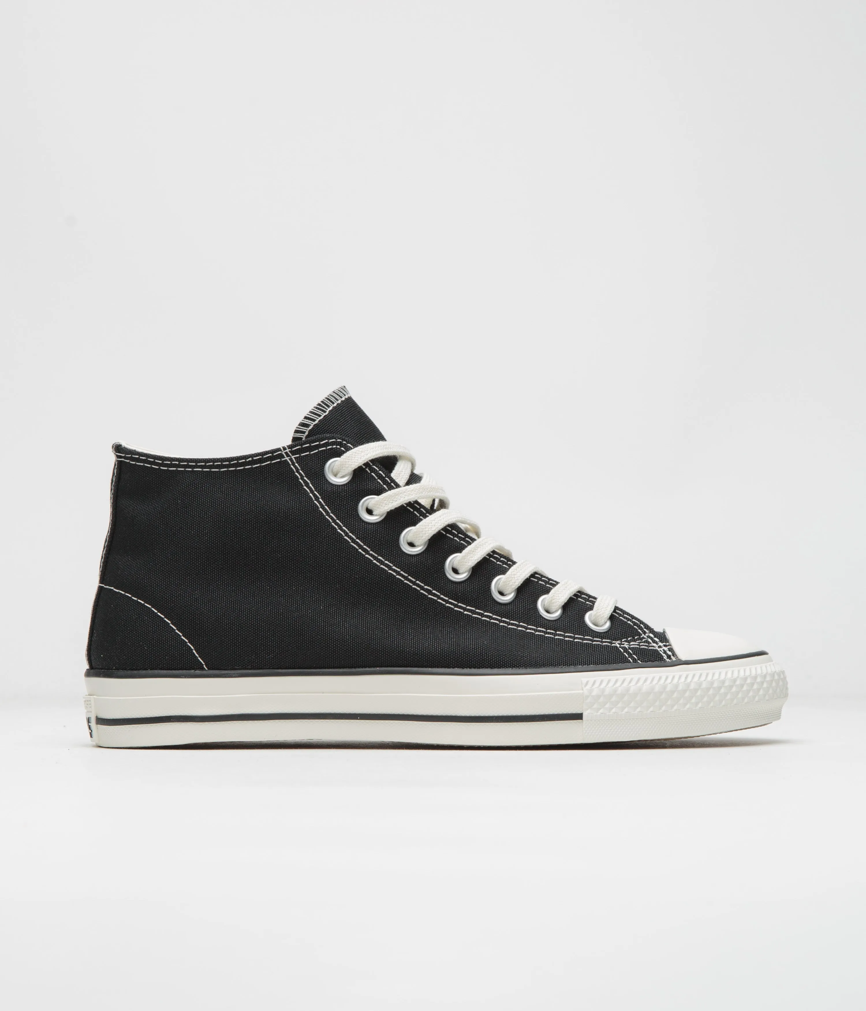 Converse Cons CTAS Pro Mid Cut Off Shoes - Black / Black / Egret Converse Shoes