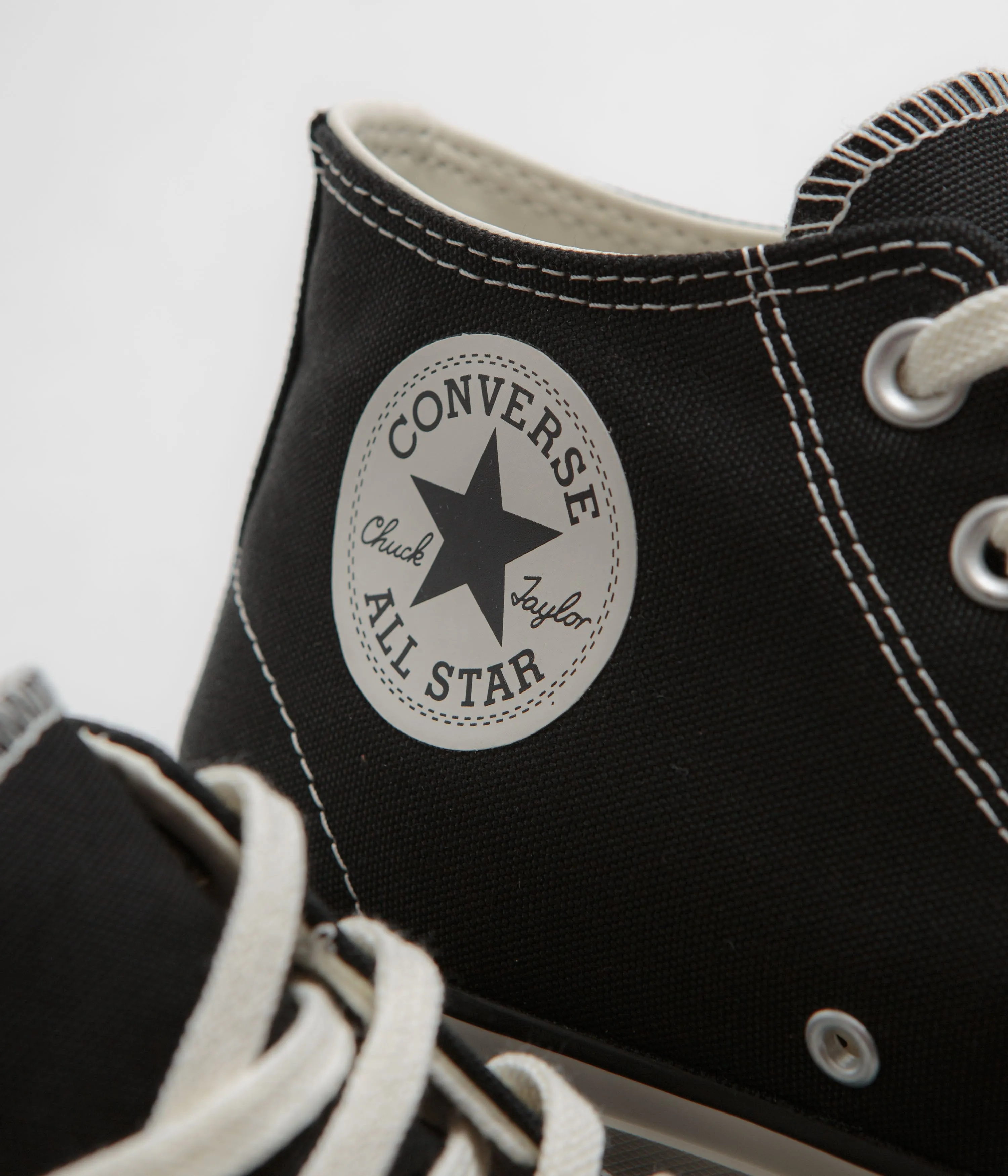 Converse Cons CTAS Pro Mid Cut Off Shoes - Black / Black / Egret Converse Shoes