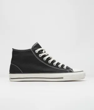 Converse Cons CTAS Pro Mid Cut Off Shoes - Black / Black / Egret Converse Shoes