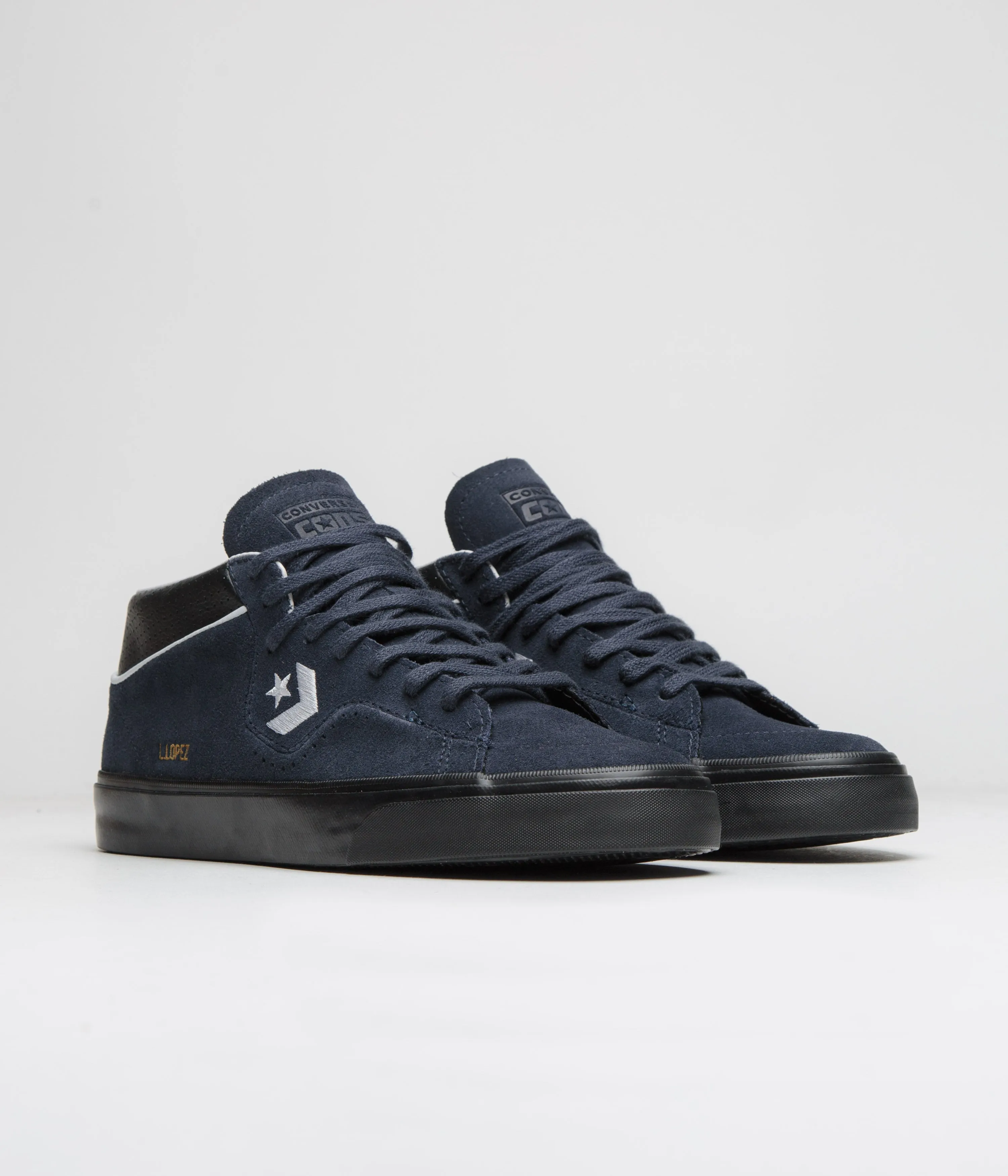 Converse Cons Louie Lopez Pro Mid Shoes - Into The Void / Black / White Converse Shoes