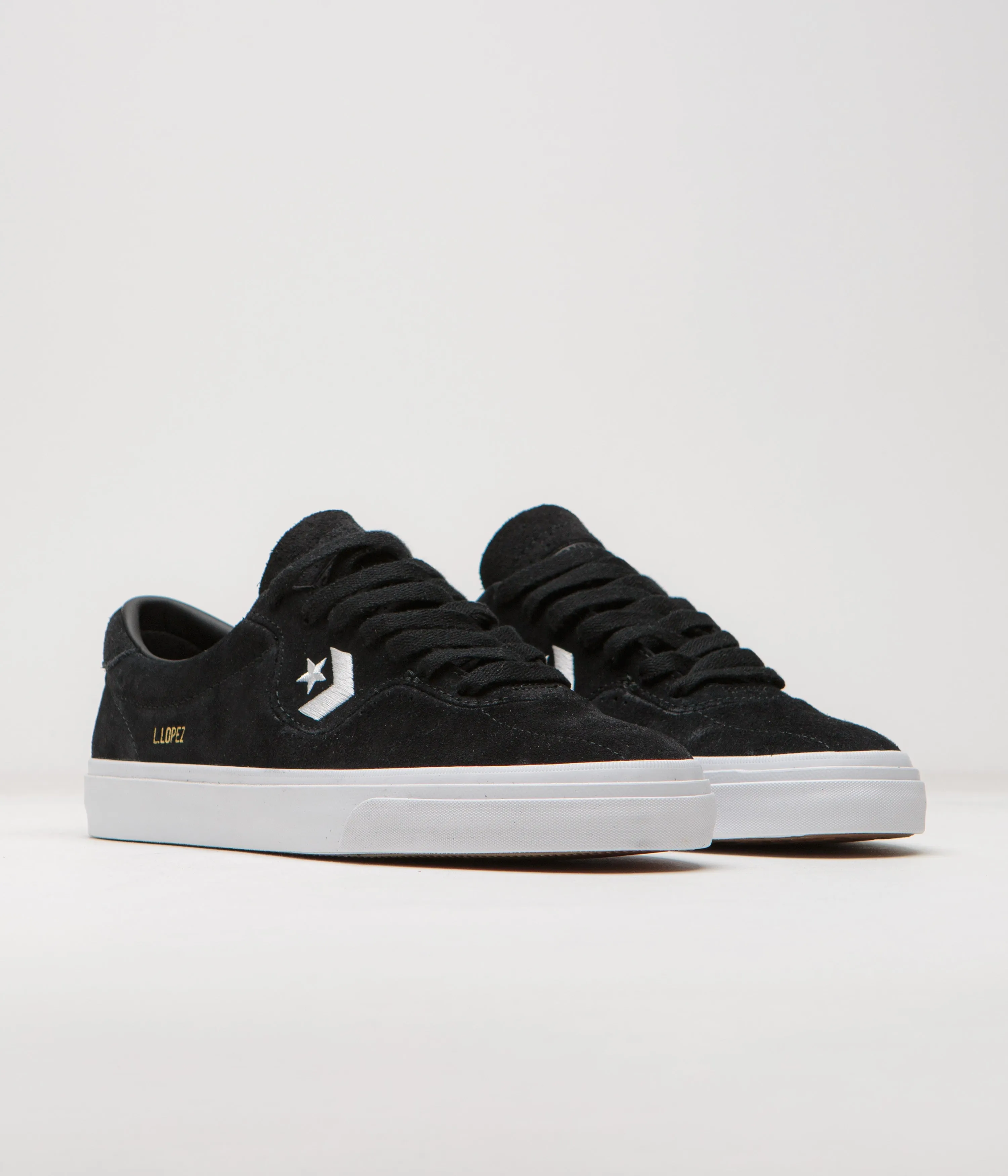 Converse Cons Louie Lopez Pro Ox Shoes - Black / Black / White Converse Shoes