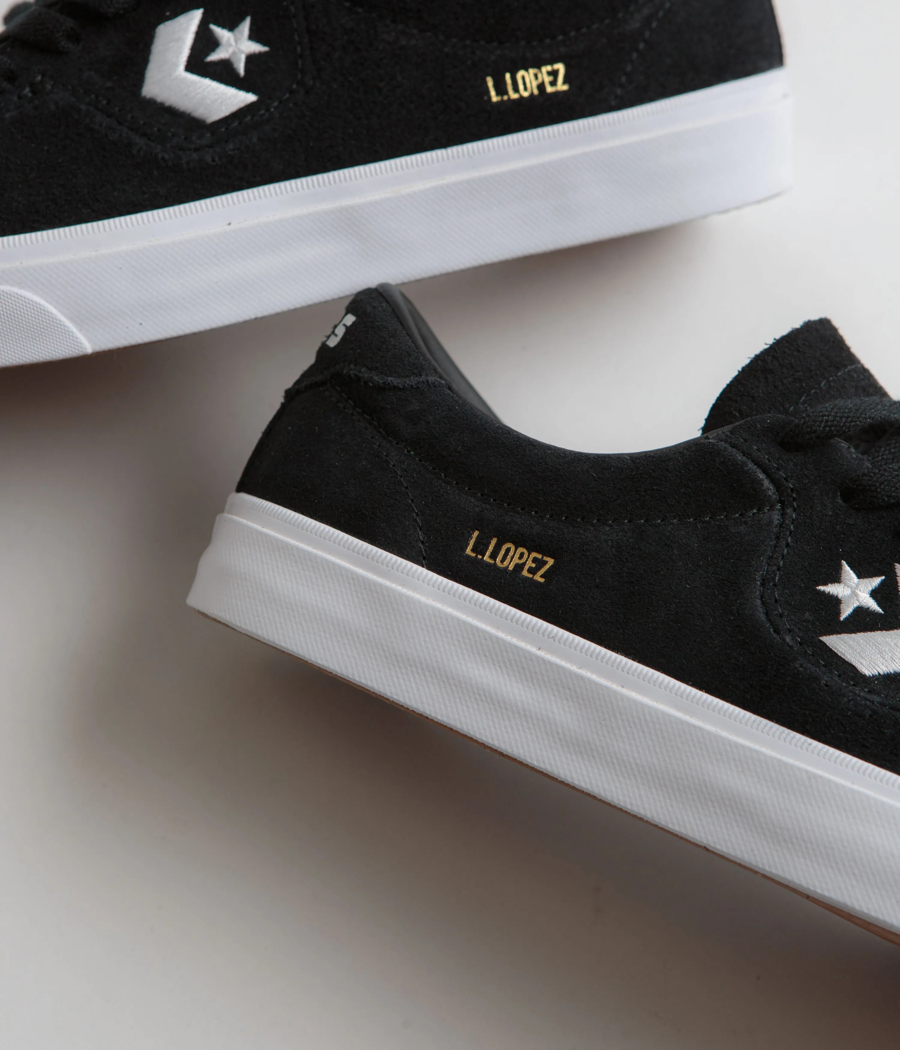 Converse Cons Louie Lopez Pro Ox Shoes - Black / Black / White Converse Shoes