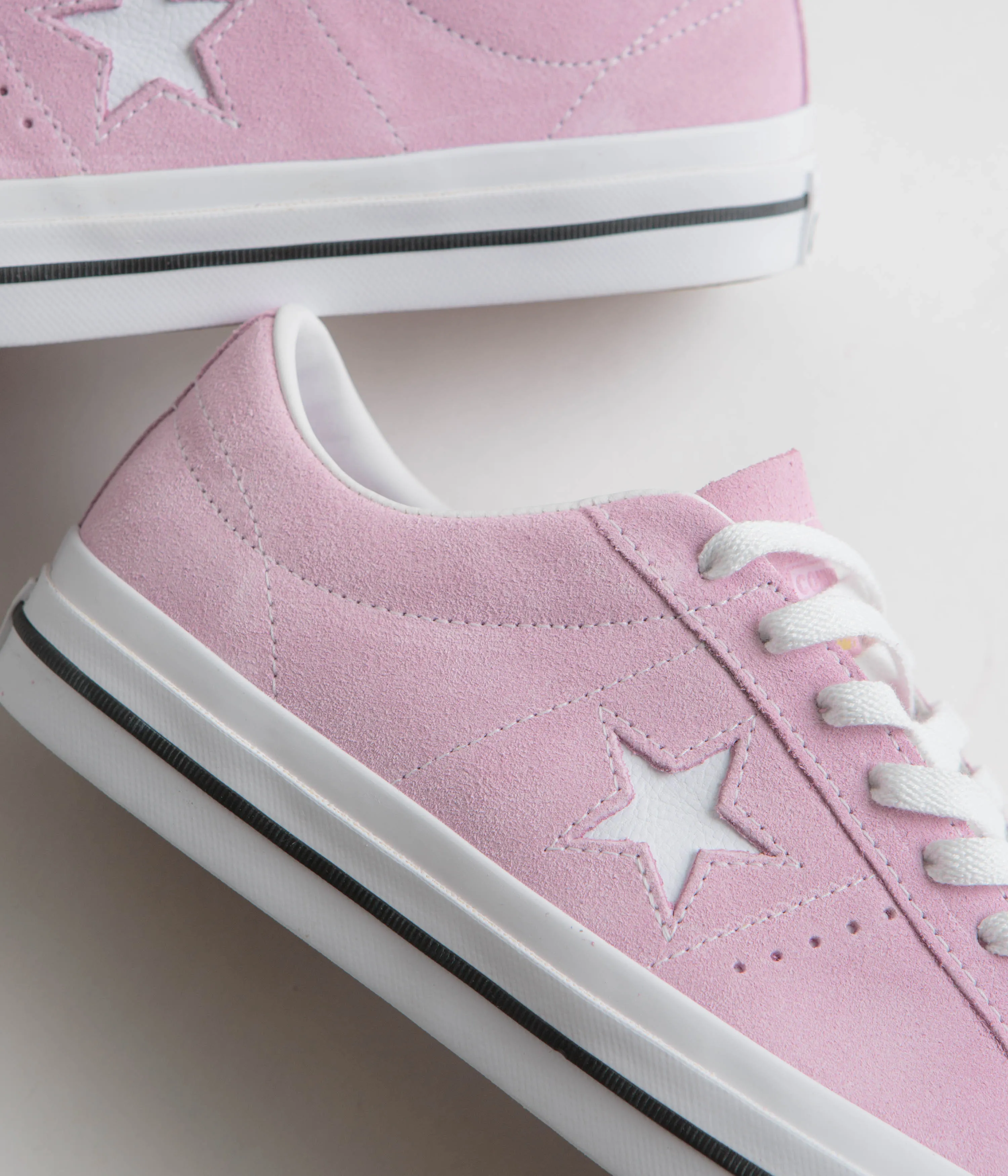 Converse Cons One Star Pro Ox Shoes - Stardust Lilac / White / Black Converse Shoes