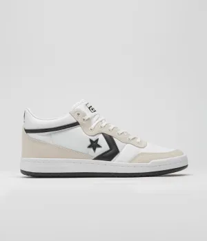 Converse Fastbreak Pro Mid Shoes - White / Black / Egret Converse Shoes