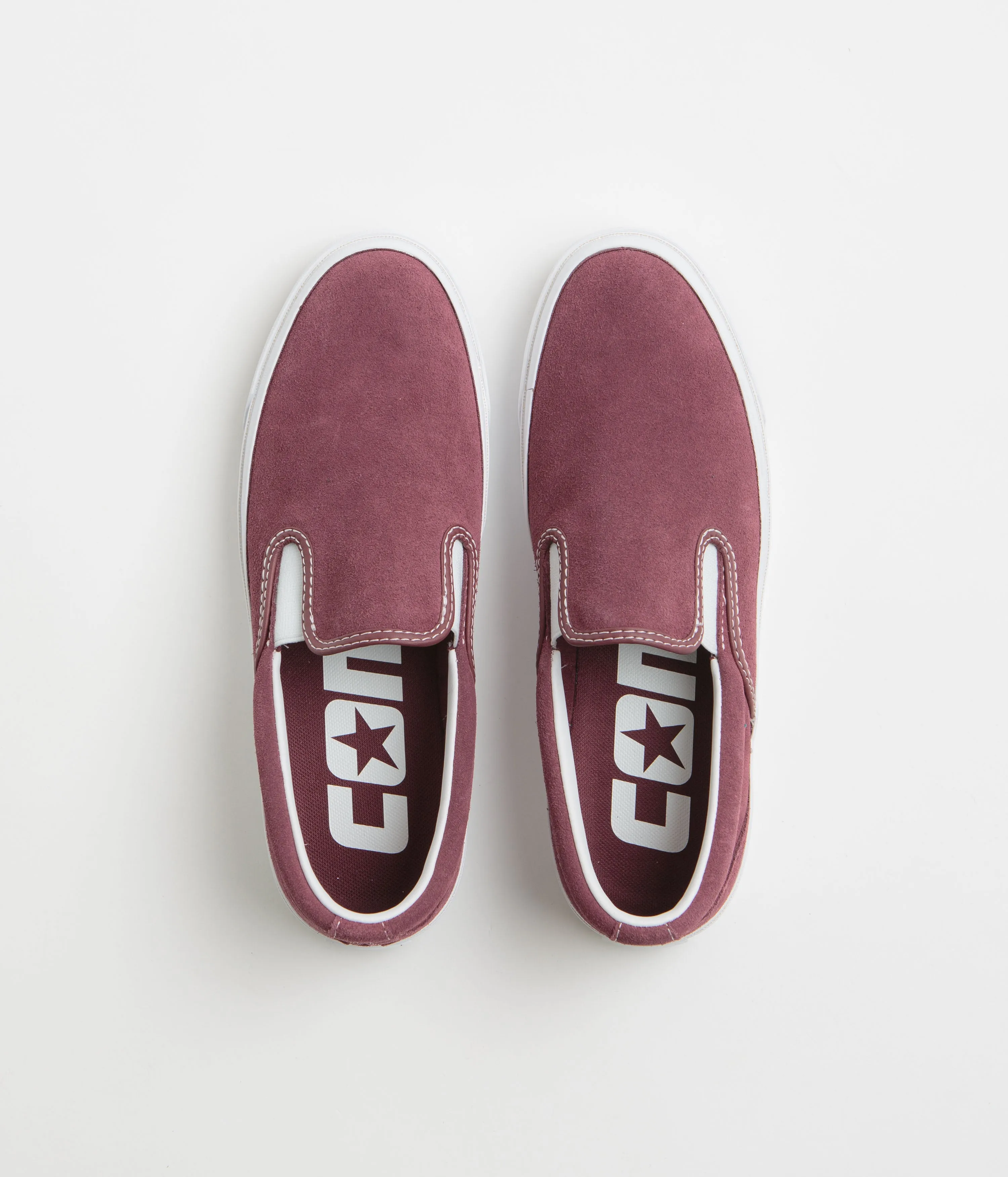 Converse One Star CC Slip Pro Shoes - Deep Bordeaux / White / White Converse Shoes